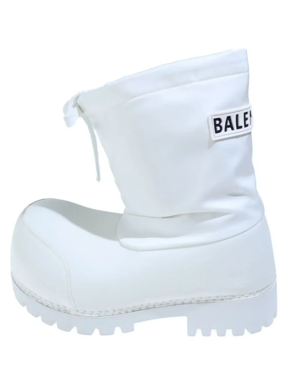 Balenciaga Alaska Logo Design Nylon Boots White